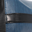 LOUIS VUITTON Epi Petit Noe Shoulder Bag Bicolor Black Blue M44152 Auth 161112-17