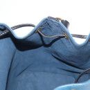 LOUIS VUITTON Epi Petit Noe Shoulder Bag Bicolor Black Blue M44152 Auth 161112-18