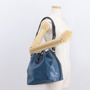 LOUIS VUITTON Epi Petit Noe Shoulder Bag Bicolor Black Blue M44152 Auth 161112-20