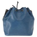 LOUIS VUITTON Epi Petit Noe Shoulder Bag Bicolor Black Blue M44152 Auth 161112-2