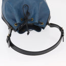 LOUIS VUITTON Epi Petit Noe Shoulder Bag Bicolor Black Blue M44152 Auth 161112-7