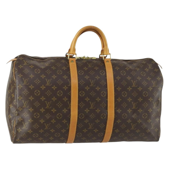 LOUIS VUITTON Monogram Keepall 55 Boston Tasche M41424 LV Auth 161113
