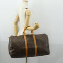 LOUIS VUITTON Monogram Keepall 55 Boston Tasche M41424 LV Auth 161113-21