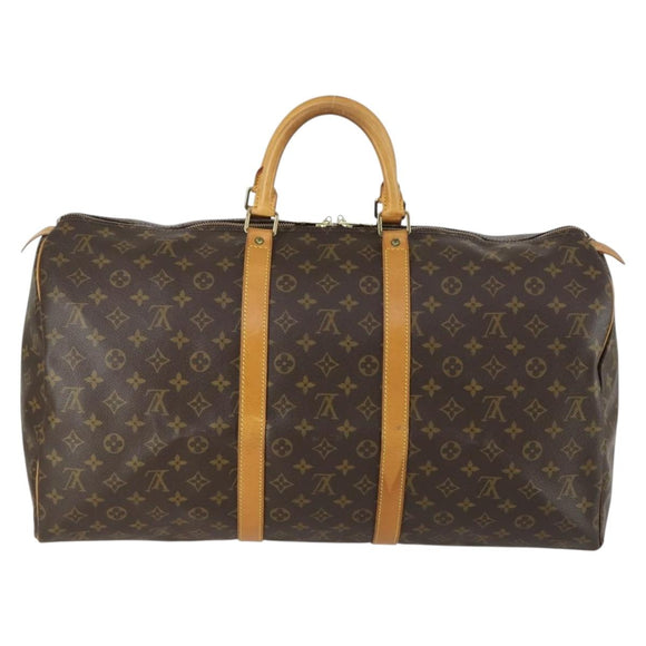 LOUIS VUITTON Monogram Keepall 55 Boston Tasche M41424 LV Auth 161113