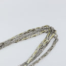 CHANEL Mademoiselle Chain Shoulder Bag Lamb Skin Ivory Silver CC Auth 161117-8