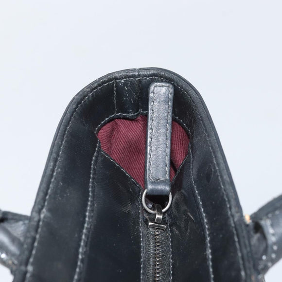 CHANEL Matelasse Tote Bag PVC Canvas Black CC Auth 161119