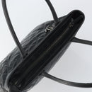 CHANEL Matelasse Tote Bag PVC Canvas Black CC Auth 161119-6