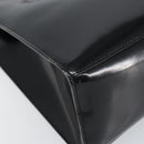Salvatore Ferragamo Tote Bag Enamel Black Auth 161124-14
