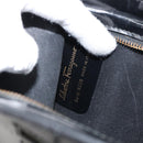 Salvatore Ferragamo Tote Bag Enamel Black Auth 161124-12