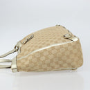 GUCCI GG Canvas Tote Bag Beige Gold 141472 Auth 161125-4