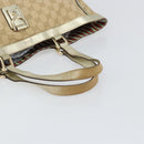 GUCCI GG Canvas Tote Bag Beige Gold 141472 Auth 161125-7