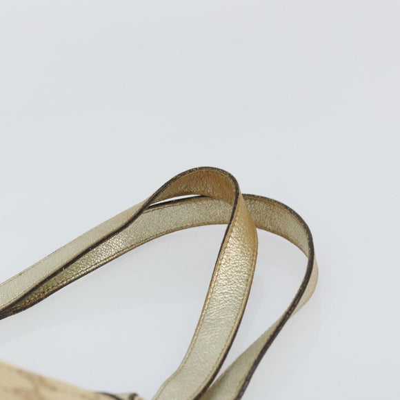 GUCCI GG Canvas Tote Bag Beige Gold 141472 Auth 161125