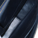 CELINE C Sulky Shoulder Bag Canvas Navy Gold Auth 161128-11