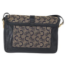CELINE C Sulky Shoulder Bag Canvas Navy Gold Auth 161128-2
