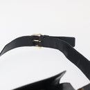 CELINE C Sulky Shoulder Bag Canvas Navy Gold Auth 161128-8