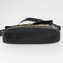 CELINE C Sulky Shoulder Bag Canvas Navy Gold Auth 161128-5