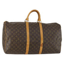 LOUIS VUITTON Monogram Keepall 55 Boston Bag M41424 LV Auth 161131-1