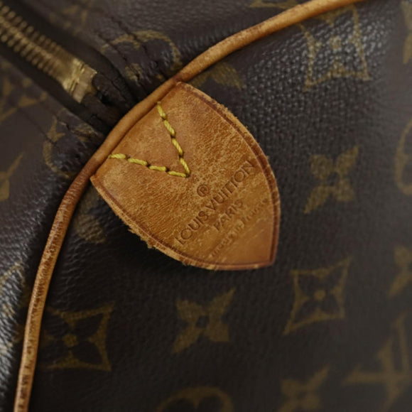 LOUIS VUITTON Monogram Keepall 55 Boston Bag M41424 LV Auth 161131