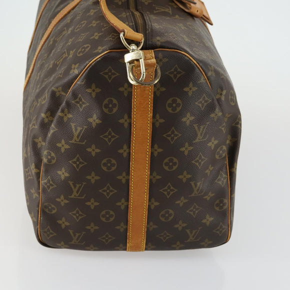 LOUIS VUITTON Monogram Keepall Bandouliere 60 Boston Bag M41412 LV Auth 161133