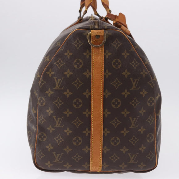 LOUIS VUITTON Monogram Keepall Bandouliere 60 Boston Bag M41412 LV Auth 161133
