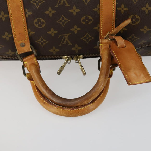 LOUIS VUITTON Monogram Keepall Bandouliere 60 Boston Bag M41412 LV Auth 161133