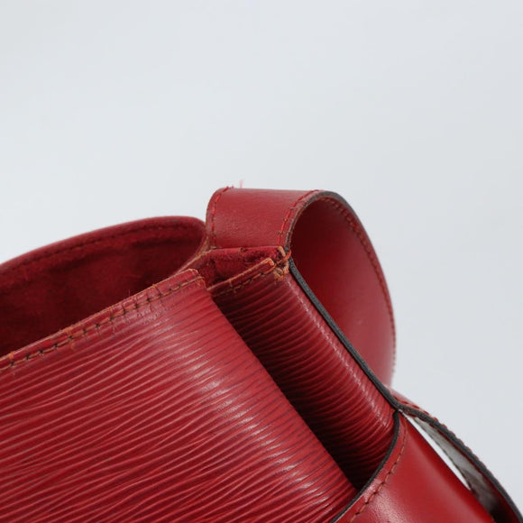 LOUIS VUITTON Epi Sac Depaule GM Shoulder Bag Red M80197 LV Auth 161138