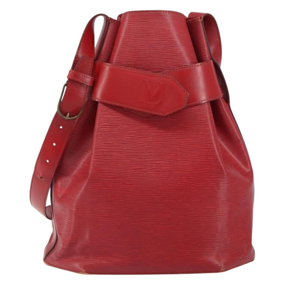 LOUIS VUITTON Epi Sac Depaule GM Shoulder Bag Red M80197 LV Auth 161138