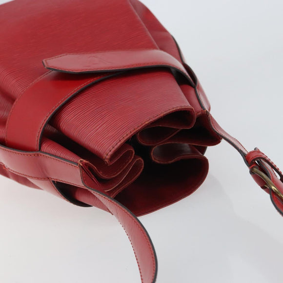 LOUIS VUITTON Epi Sac Depaule GM Shoulder Bag Red M80197 LV Auth 161138