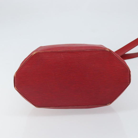 LOUIS VUITTON Epi Sac Depaule GM Shoulder Bag Red M80197 LV Auth 161138