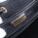 Christian Dior Honeycomb Canvas Shoulder Bag PVC Black Gold Auth 161139-11