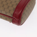 GUCCI Micro GG Supreme Doraemon Shoulder Bag PVC Beige Gold 647801 Auth 161141SM-12