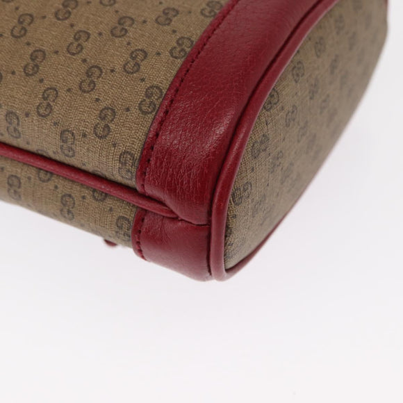 GUCCI Micro GG Supreme Doraemon Shoulder Bag PVC Beige Gold 647801 Auth 161141SM