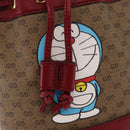 GUCCI Micro GG Supreme Doraemon Shoulder Bag PVC Beige Gold 647801 Auth 161141SM-15