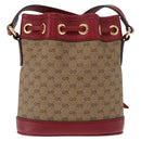 GUCCI Micro GG Supreme Doraemon Shoulder Bag PVC Beige Gold 647801 Auth 161141SM-3