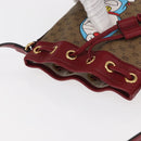 GUCCI Micro GG Supreme Doraemon Shoulder Bag PVC Beige Gold 647801 Auth 161141SM-6