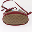 GUCCI Micro GG Supreme Doraemon Shoulder Bag PVC Beige Gold 647801 Auth 161141SM-9