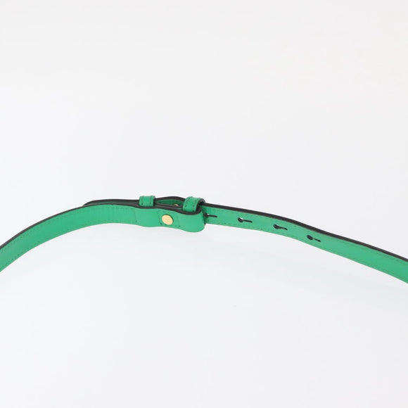 GUCCI Silvi Sherry Line Hand Bag Leather 2way Green Gold 470270 Auth 161142M