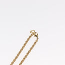 Christian Dior Pearl Emblem Necklace metal Gold Tone Auth 161155V-18