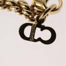 Christian Dior Pearl Emblem Necklace metal Gold Tone Auth 161155V-19