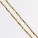 Christian Dior Pearl Emblem Necklace metal Gold Tone Auth 161155V-5