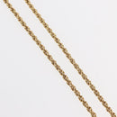 Christian Dior Pearl Emblem Necklace metal Gold Tone Auth 161155V-6