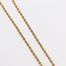 Christian Dior Pearl Emblem Necklace metal Gold Tone Auth 161155V-8