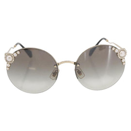 Miu Miu Sunglasses metal Gold Tone Auth 161156 - 0
