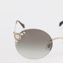 Miu Miu Sunglasses metal Gold Tone Auth 161156-4