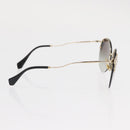 Miu Miu Sunglasses metal Gold Tone Auth 161156-6