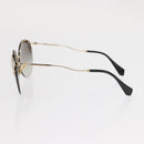 Miu Miu Sunglasses metal Gold Tone Auth 161156-7