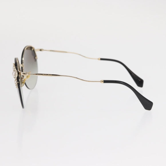 Miu Miu Sunglasses metal Gold Tone Auth 161156