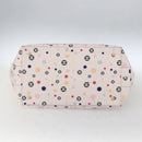 CHANEL Choco Bar Tote Bag Canvas Pink Gold CC Auth 161158-9