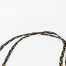 BALLY Chain Shoulder Bag Leather Black Gold Auth 161159-8