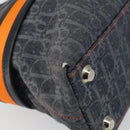 Christian Dior Trotter Canvas Flight line Hand Bag Gray Silver Auth 161160-16